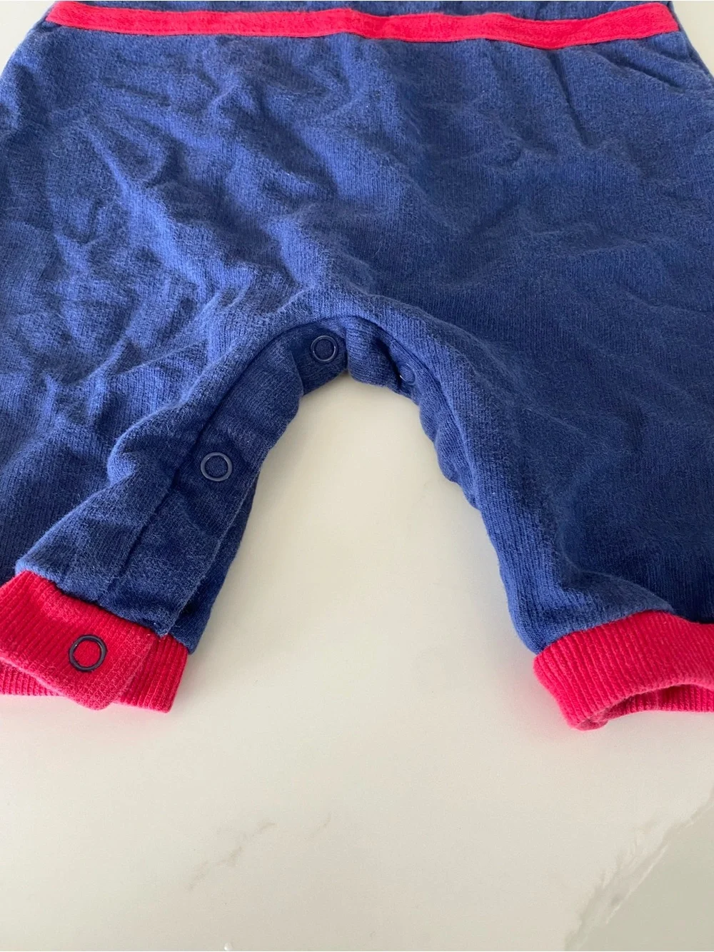 VTG 80’s 90’s Little Me 6 Months USA 100% cotton Football Embroidered Romper - Picture 6 of 10